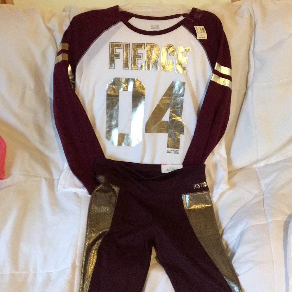 Girls matching activewear